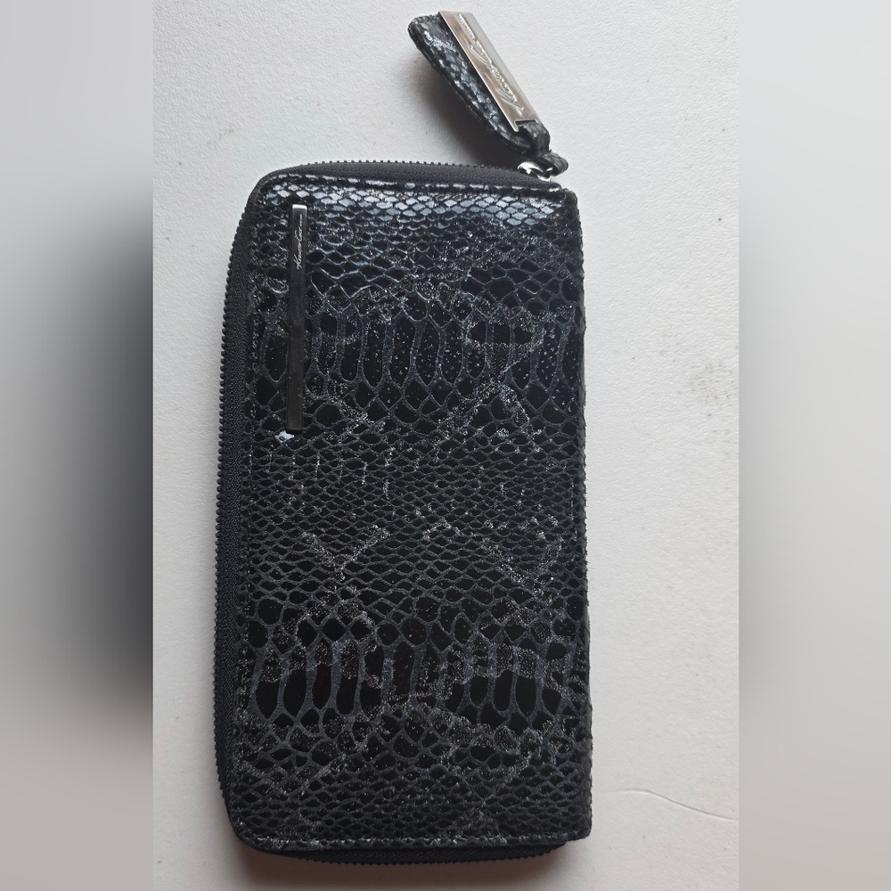 Black Textured Wallet